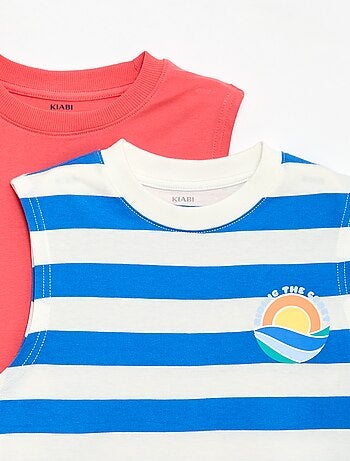 Set di 2 canotte a girocollo