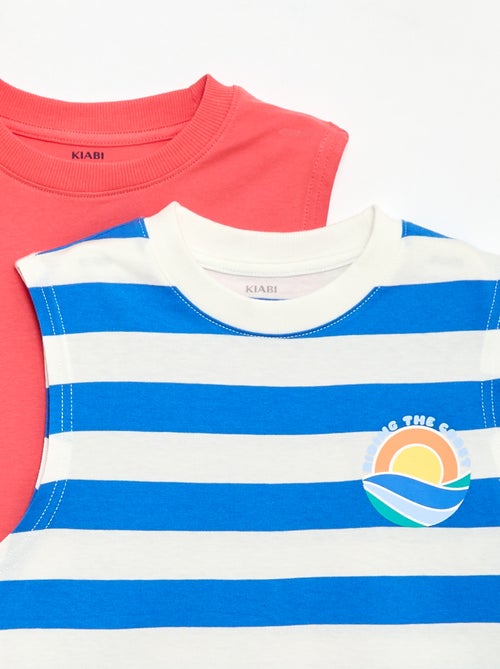 Set di 2 canotte a girocollo - Kiabi