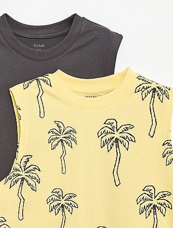 Set di 2 canotte a girocollo