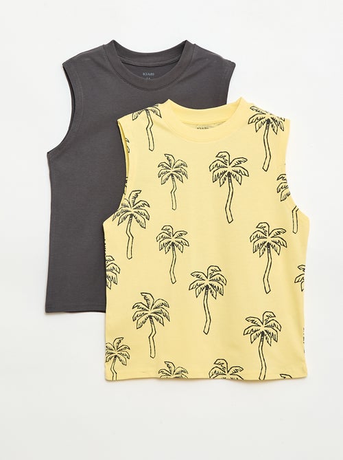 Set di 2 canotte a girocollo - Kiabi