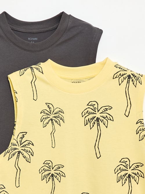 Set di 2 canotte a girocollo - Kiabi