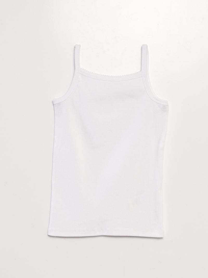 Set di 2 canotte BIANCO - Kiabi