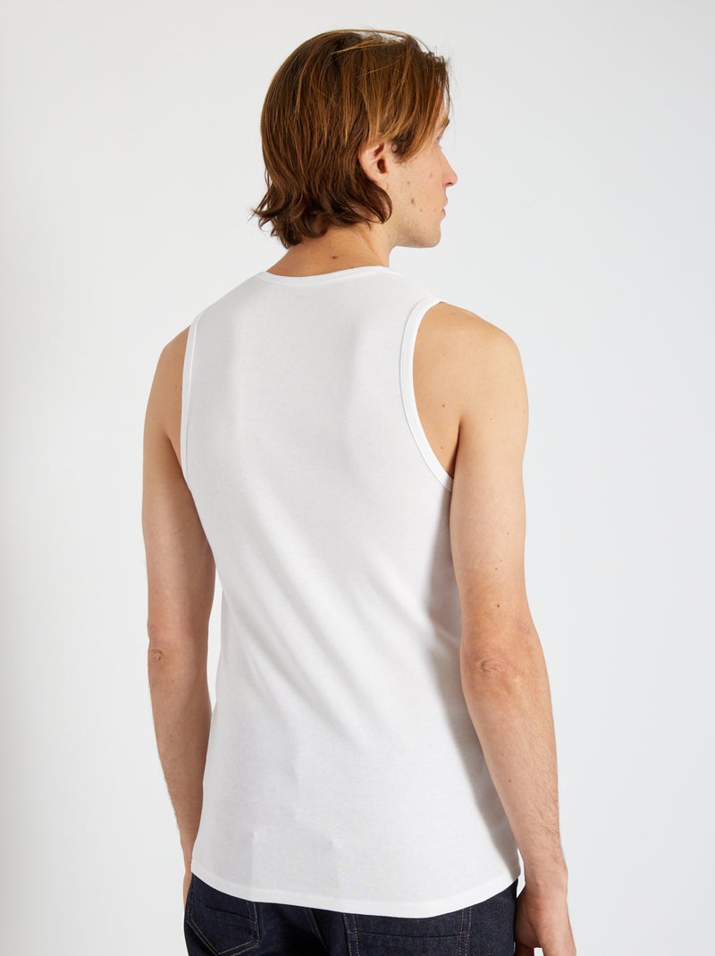 Set di 2 canotte Bianco - Kiabi