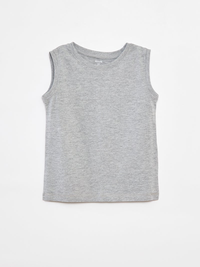 Set di 2 canotte con scollo tondo Arancione - Kiabi