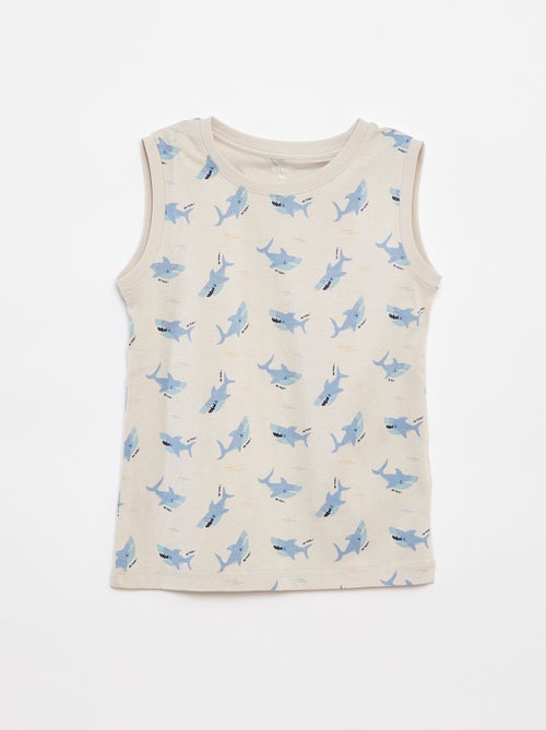 Set di 2 canotte con scollo tondo - Kiabi