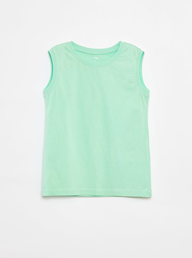 Set di 2 canotte con scollo tondo Bianco - Kiabi