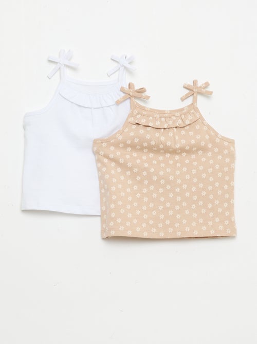 Set di 2 canotte con spalline - Kiabi