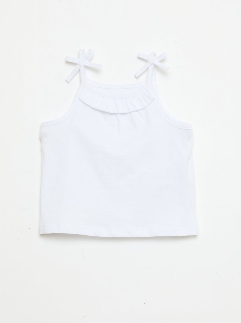 Set di 2 canotte con spalline Beige - Kiabi