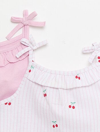 Set di 2 canotte con spalline
