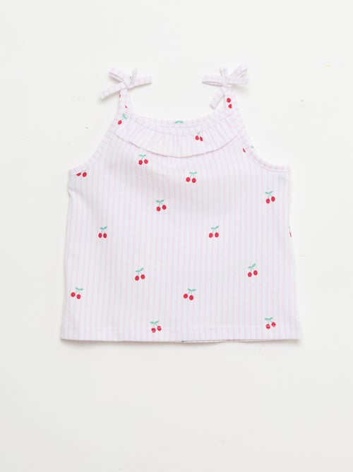 Set di 2 canotte con spalline - Kiabi