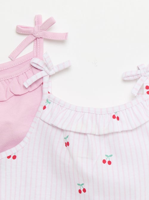 Set di 2 canotte con spalline - Kiabi