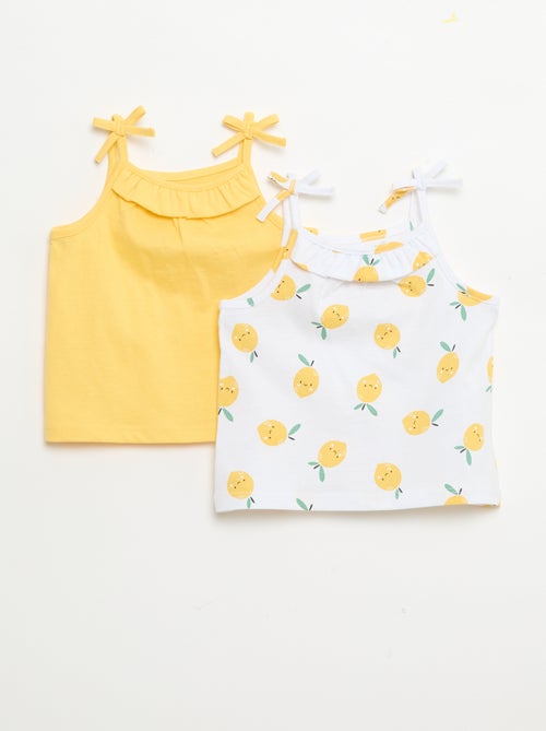 Set di 2 canotte con spalline - Kiabi