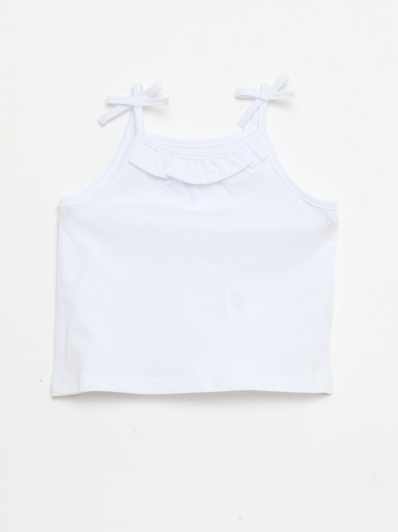 Set di 2 canotte con spalline Rosa - Kiabi