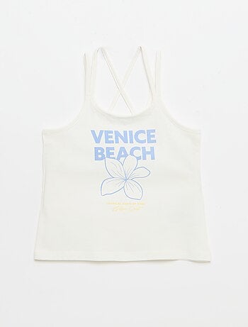 Set di 2 canotte di cui 1 stampata