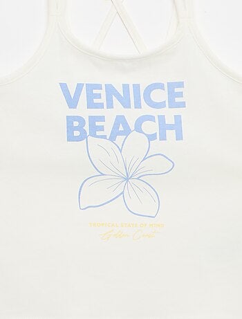 Set di 2 canotte di cui 1 stampata