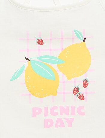 Set di 2 canotte di cui 1 stampata