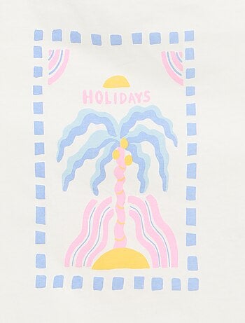 Set di 2 canotte di cui 1 stampata