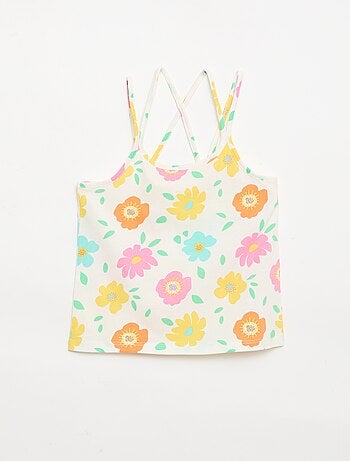 Set di 2 canotte di cui 1 stampata