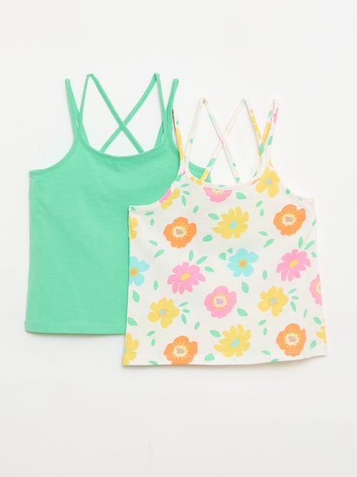 Set di 2 canotte di cui 1 stampata - Kiabi