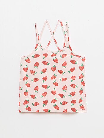 Set di 2 canotte di cui 1 stampata