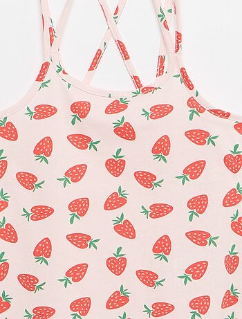 Set di 2 canotte di cui 1 stampata