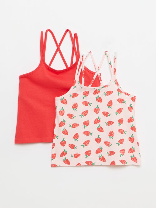 Set di 2 canotte di cui 1 stampata - Kiabi
