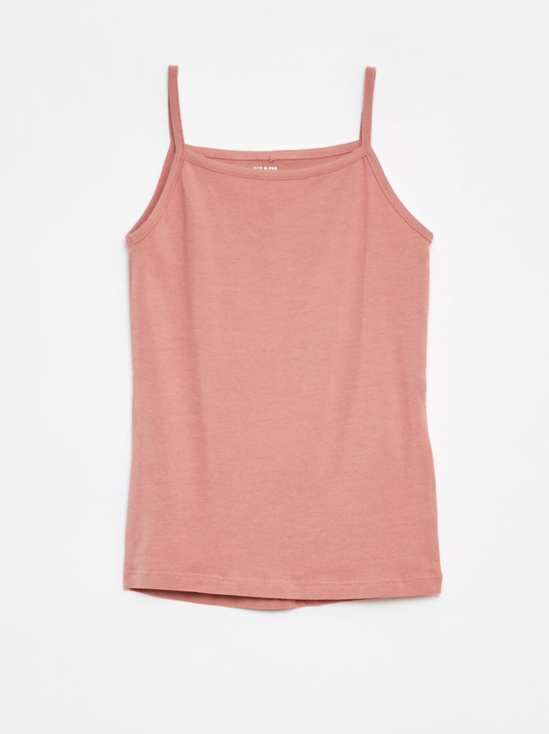 Set di 2 canotte in cotone stretch bianco - Kiabi