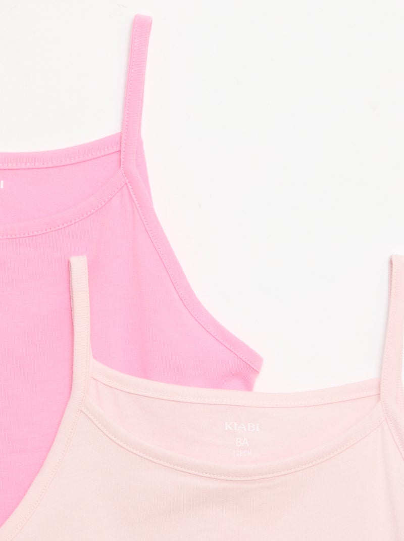 Set di 2 canotte Rosa - Kiabi