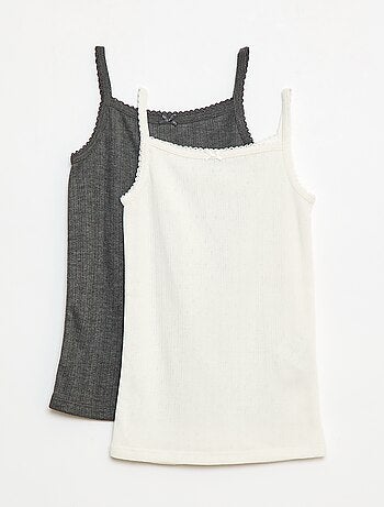 Set di 2 canotte termoregolatrici in cotone