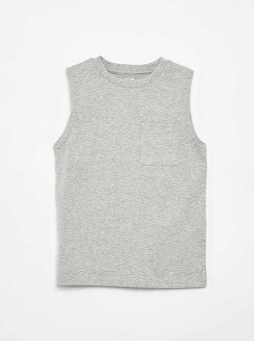 Set di 2 canottiere con taschino sul petto - Kiabi