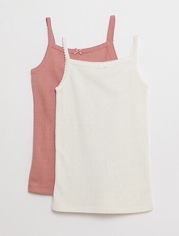 Set di 2 canotte termoregolatrici in cotone