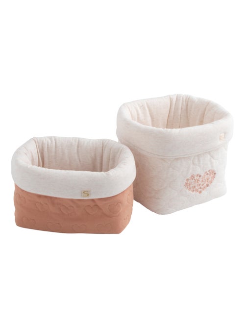 Set di 2 cestini portaoggetti in cotone - SAUTHON - Kiabi