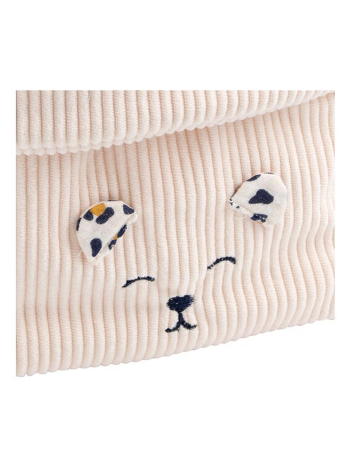 Set di 2 cestini portaoggetti in velluto a coste con dettagli - SAUTHON - Kiabi