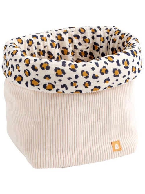 Set di 2 cestini portaoggetti in velluto a coste con dettagli - SAUTHON - Kiabi