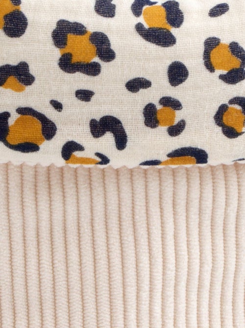 Set di 2 cestini portaoggetti in velluto a coste con dettagli - SAUTHON - Kiabi