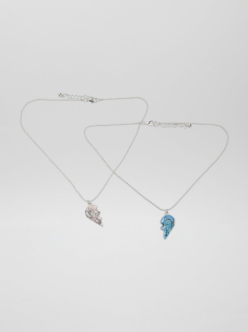 Set di 2 collane cuori 'Stitch' BLU - Kiabi