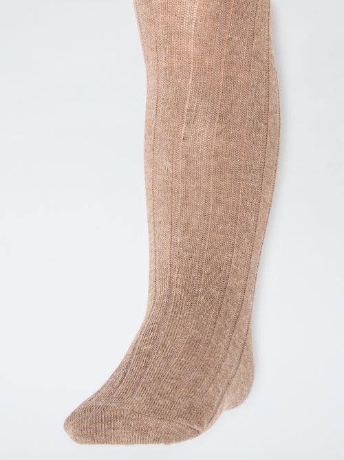 Set di 2 collant a costine caldi - Kiabi