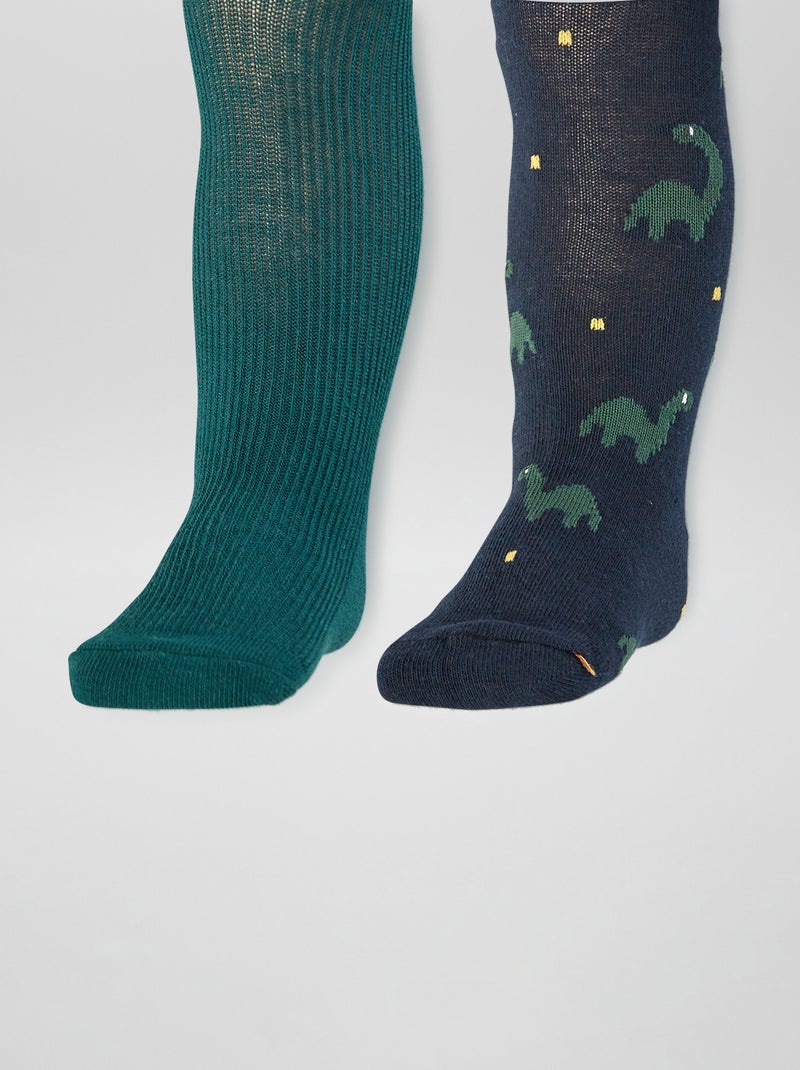 Set di 2 collant caldi VERDE - Kiabi