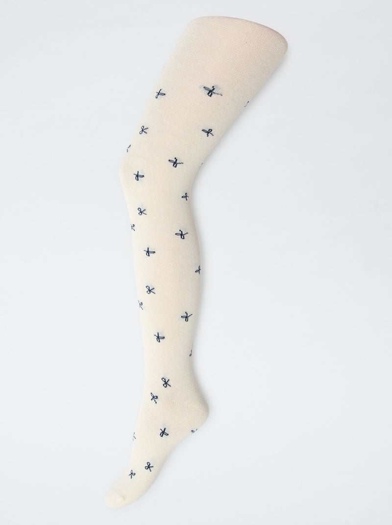 Set di 2 collant 'fiocco' Nero - Kiabi