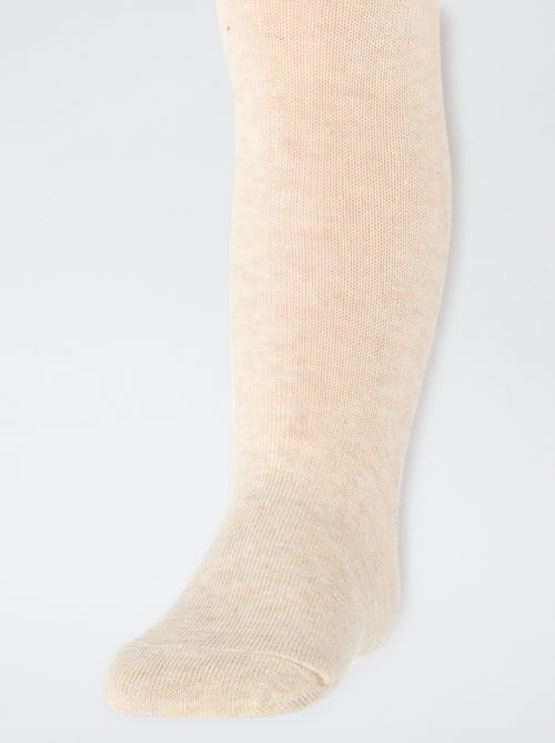Set di 2 collant im jersey tinta unita - Kiabi