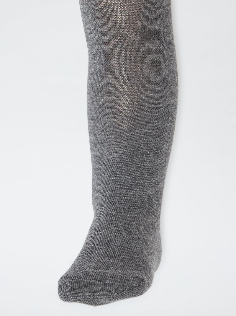 Set di 2 collant im jersey tinta unita Nero - Kiabi