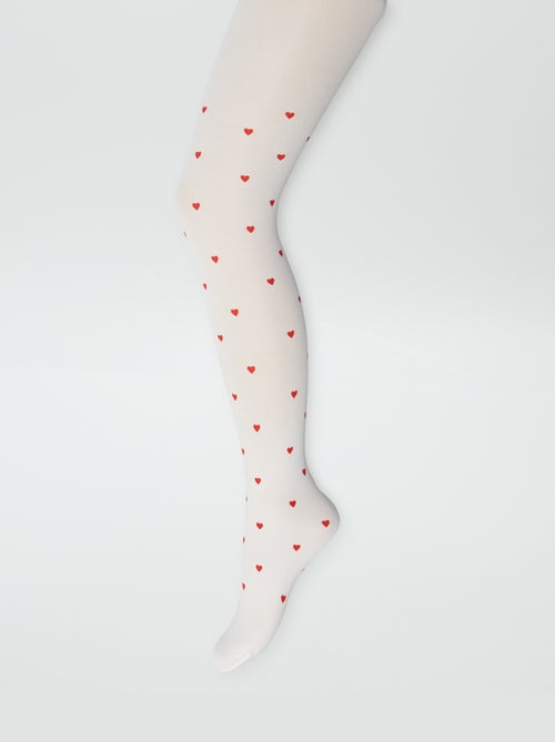 Set di 2 collant leggeri fantasia - Kiabi