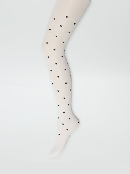 Set di 2 collant leggeri fantasia - Kiabi