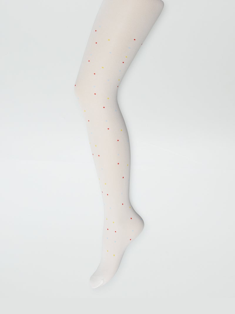 Set di 2 collant leggeri fantasia ROSSO - Kiabi