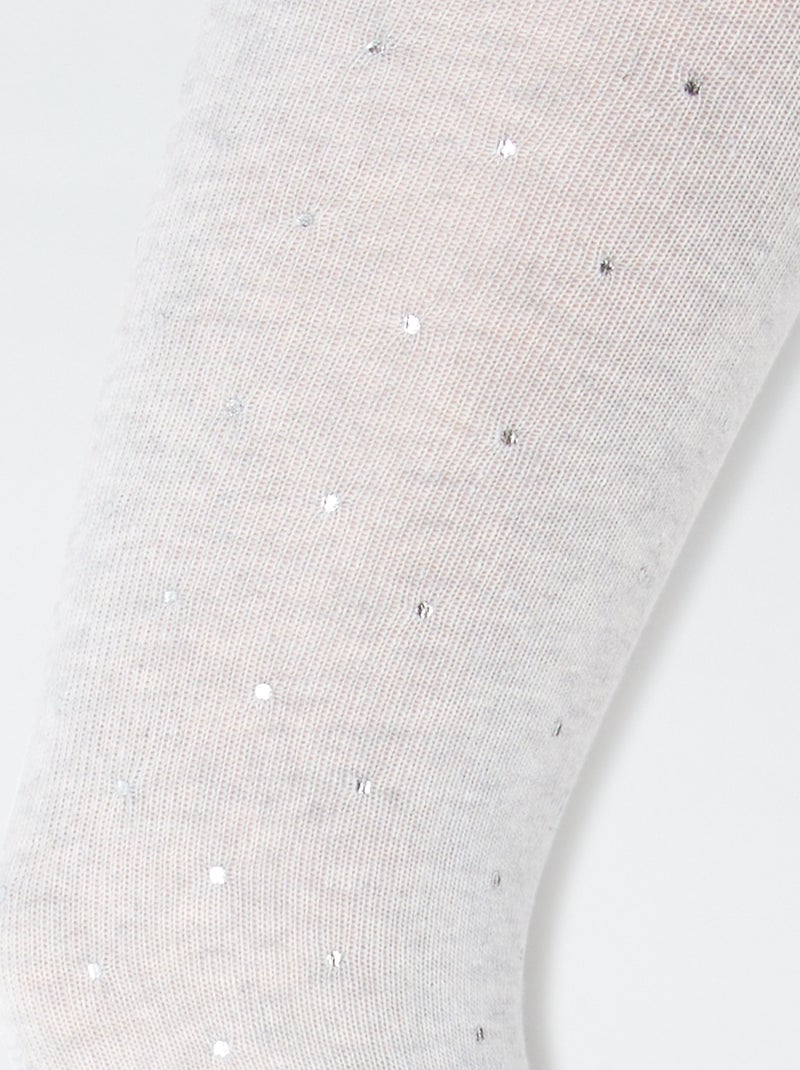 Set di 2 collant 'neve' Grigio - Kiabi