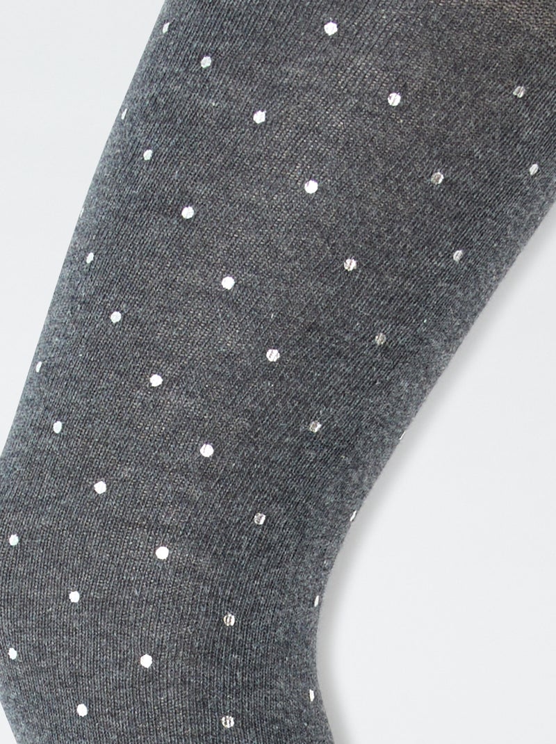 Set di 2 collant 'neve' Grigio - Kiabi