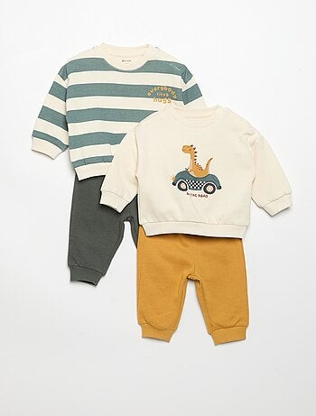 Set di 2 completi 2 pezzi - felpa + pantaloni