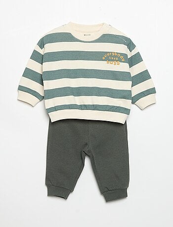 Set di 2 completi 2 pezzi - felpa + pantaloni