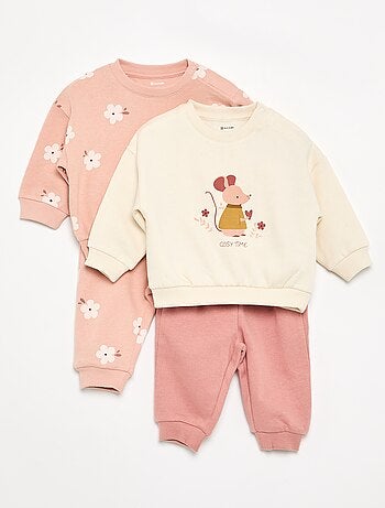 Set di 2 completi 2 pezzi - felpa + pantaloni