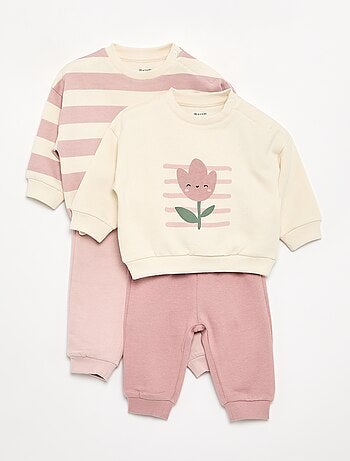 Set di 2 completi 2 pezzi - felpa + pantaloni